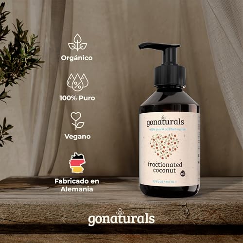 Aceite de coco para el pelo GoNaturals®,100% Puro y Orgánico (250 ml)