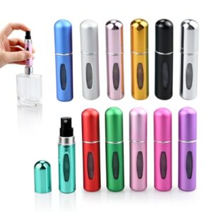 Atomizador de perfume recargable (5ml)Pack de 12, Multicolor