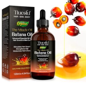 Batana Hair Oil 120ml, Aceite Para el Pelo, Aceite de Batana para el crecimiento del cabello, orgánico 100% natural y puro, cuidado del cuero cabelludo, aceites esenciales hidratantes, Aceite masaje