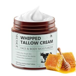 Beef Tallow Honey Balm,Tallow Skin Cream,Beef Tallow Cream,Tsebo-Bio-Anti-Arrugas Skin Cream,Talgas Bio Cream,Beef Tallow Skincare,Gesichtss-und Körperhautcreme,Für jeden geeignet,Beef tallow Bio,120g