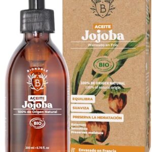 BIONOBLE Aceite de Jojoba Orgánico 200ml - 100% Puro y natural