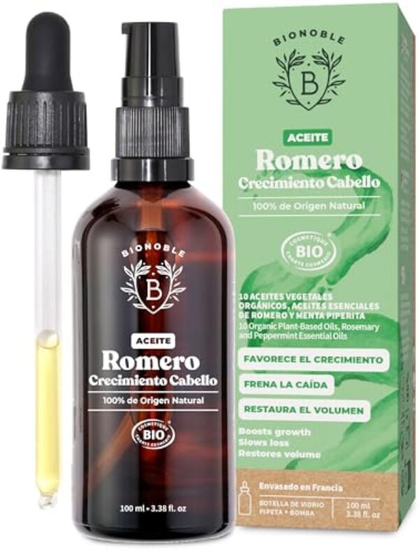 BIONOBLE Aceite de Romero para el Cabello Orgánico (100 ml)