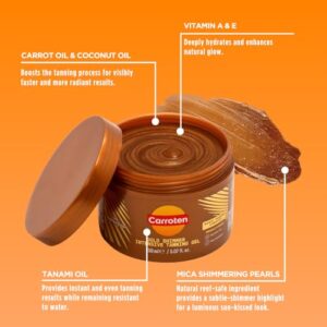 Carroten Gel de Bronceado Dorado (150ml) | Acelerador con Brillo
