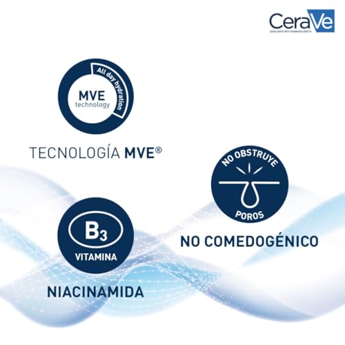 CeraVe Loción Hidratante de Rostro PM, Para Piel Normal a Seca, Hidrata y Restaura la Barrera Protectora de la Piel, Enriquecida con Ceramidas Esenciales, Niacinamida y Ácido Hialurónico, 52ml