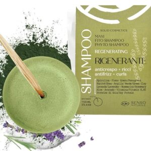 Champú Sólido Senso Naturale: Regenerador Antiencrespamiento para Cabello Rizado