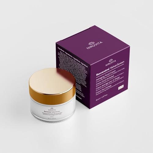 Crema Facial Antiedad con Resveratrol, Colágeno y Ácido Hialurónico NIRUVITA