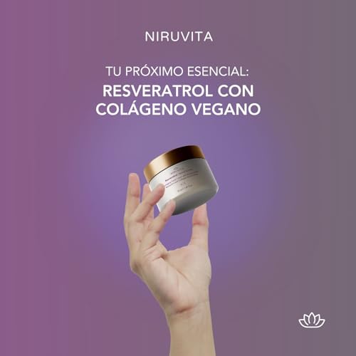 Crema Facial Antiedad con Resveratrol, Colágeno y Ácido Hialurónico NIRUVITA