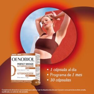 Oenobiol Perfect Bronze: Autobronceador Oral (30 Cápsulas)