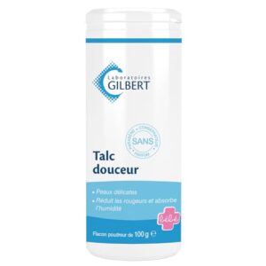 Polvos de talco suaves para bebé y piel sensible (100g) - Gilbert