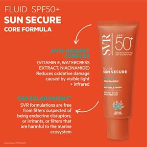 Protector Solar SVR Sun Secure Fluide SPF50+ (50 ml) Invisible y Eco