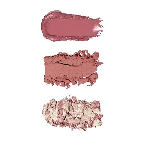 Revolution, Blush Icon Palette Aura Points Rose, Colorete en Crema vegano
