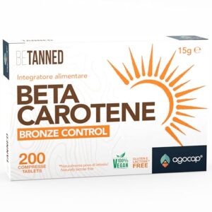 Suplemento Betacaroteno para bronceado Agocap (200 comprimidos)