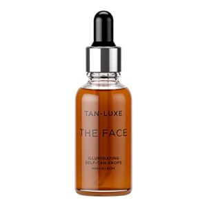 Tan Luxe THE FACE Gotas autobronceadoras faciales, medio/oscuro (30 ml)