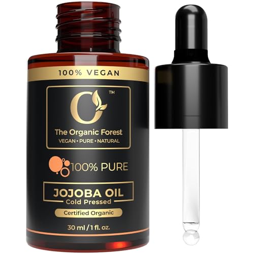 USDA Organic Jojoba Oil - 100% Aceite de jojoba puro prensado en frío para la piel, el cabello, el rostro y las uñas