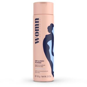 womn Intimate Comfort DRY & FRESH POWDER: Polvo corporal sin talco contra la humedad, las rozaduras y el olor
